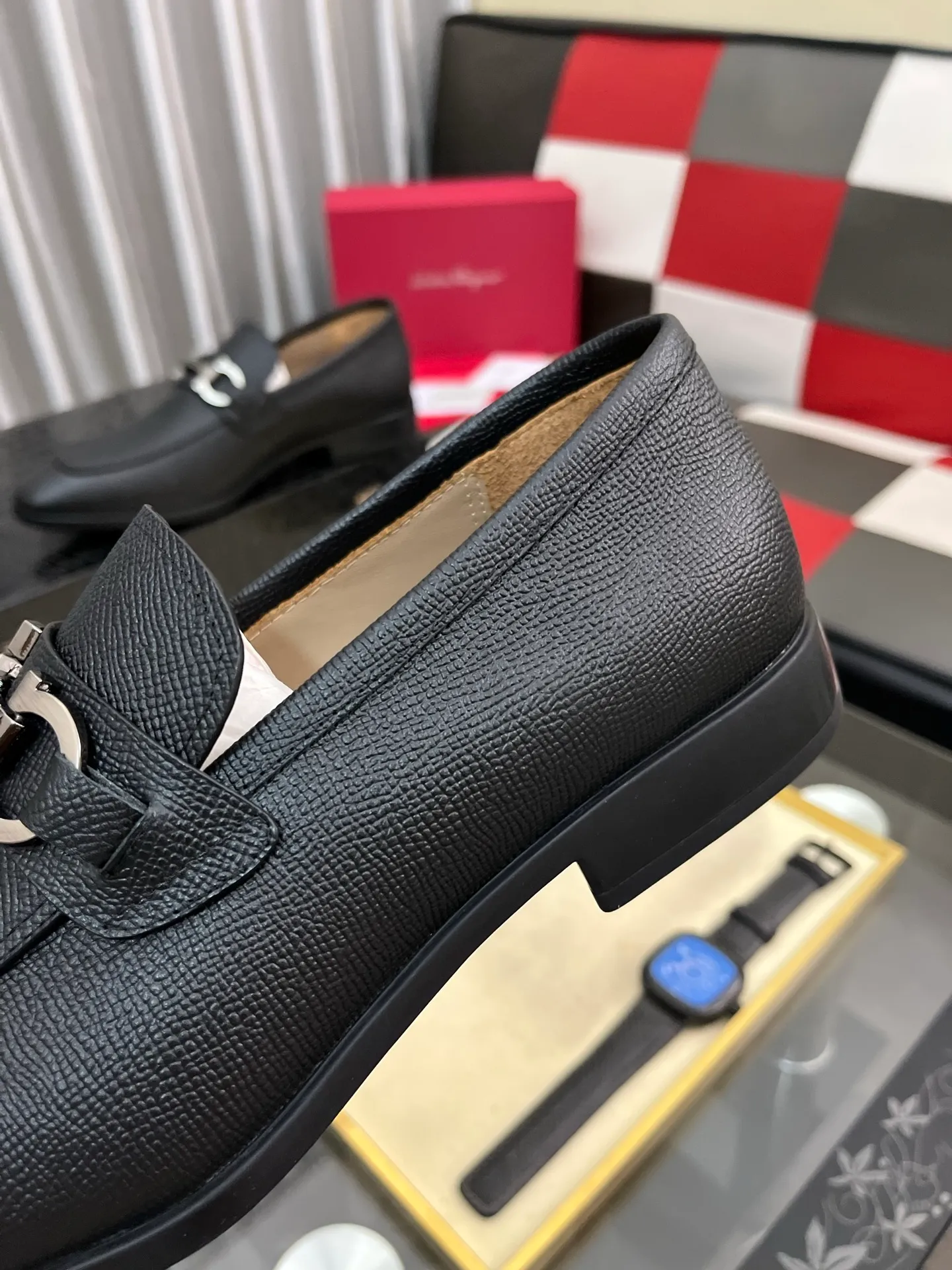 Men's shoes 💰600⌚️⌚️[Salvatore Ferragamo] Ferragamo business leather shoes, 1:1 top purchasing quality, imported selected original calfskin for the uppers, imported original soft water-dyed cowhide for the inner feet, imported original customized Italian handmade lightweight foam outsole, size: 39-44 5️⃣ options available